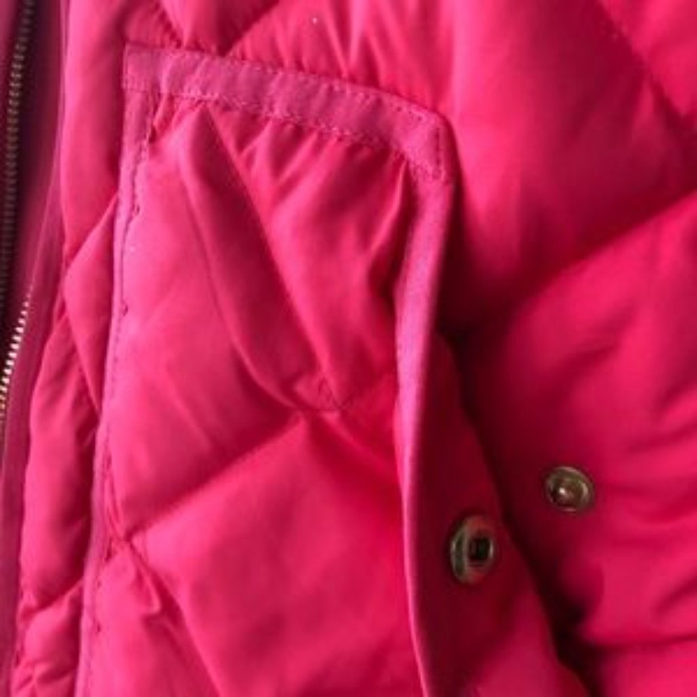 ☀ J. Crew Factory Pink quilted puffer light weight vest XS - Picture 3 of 6